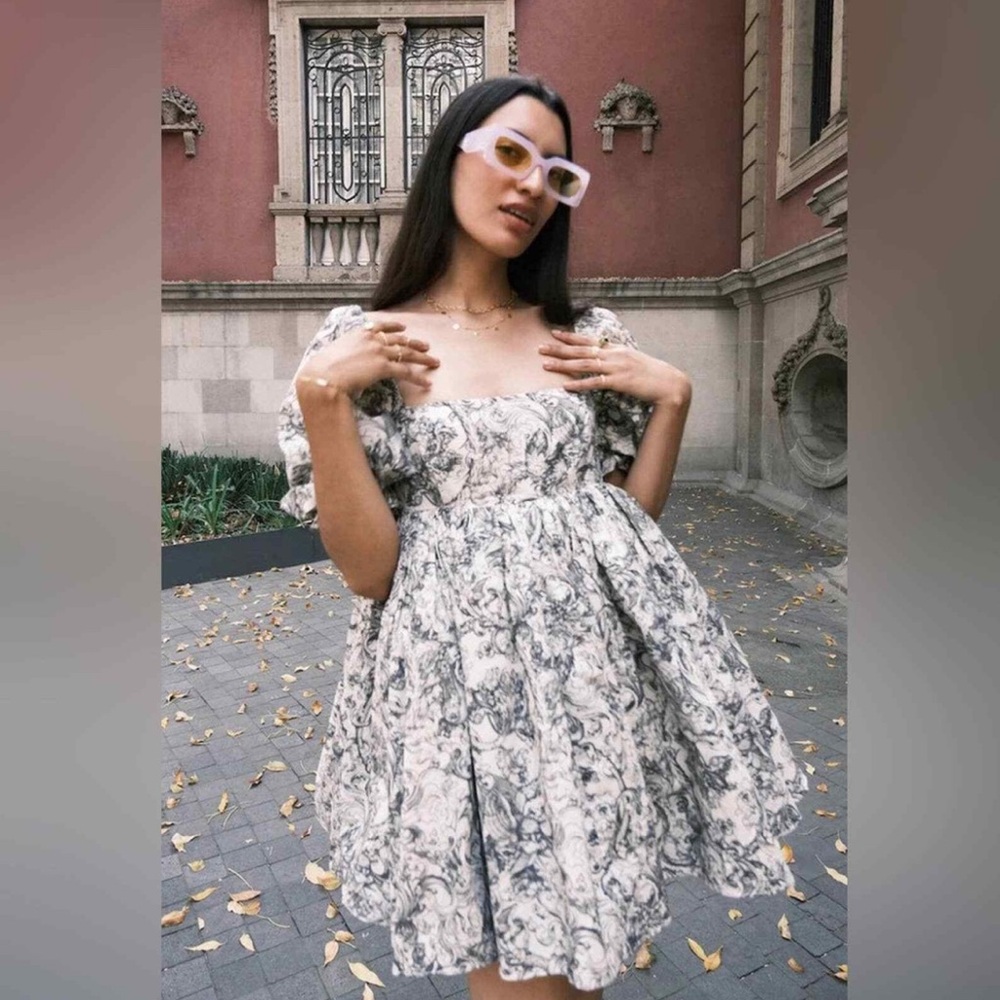 Selkie The Puff Dress in Heritage, Mini, Size Medium